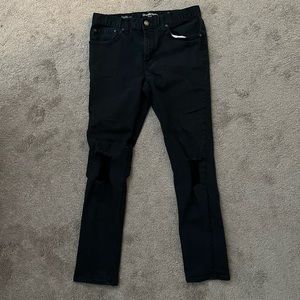 Goodfellow Custom Ripped Black Skinny Jeans